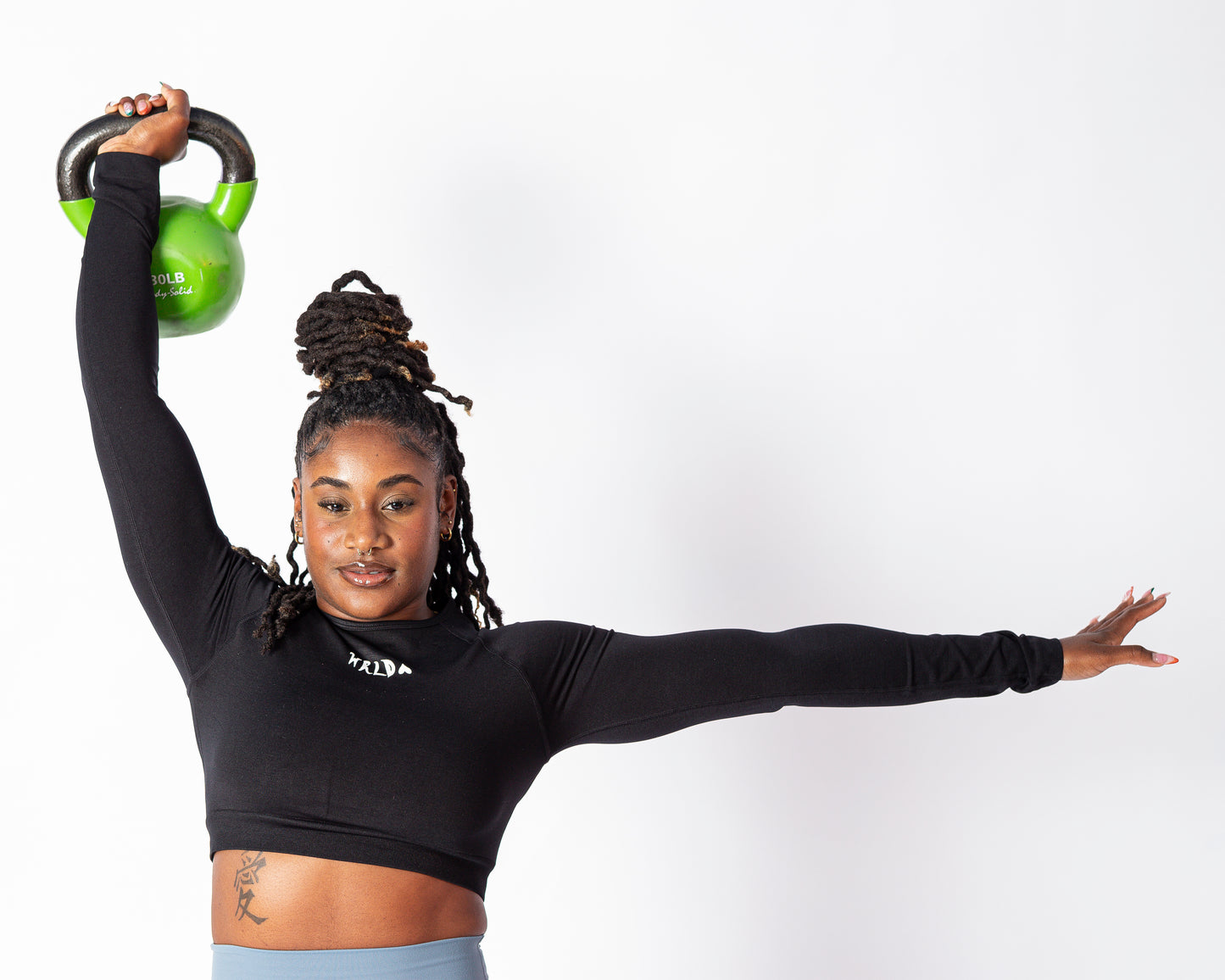 OBSIDIAN Long Sleeve Crop Top